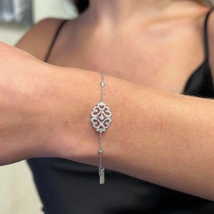 Messika 0.35Cttw Sultane Diamond Chain Bracelet 18K White Gold 7 Inches